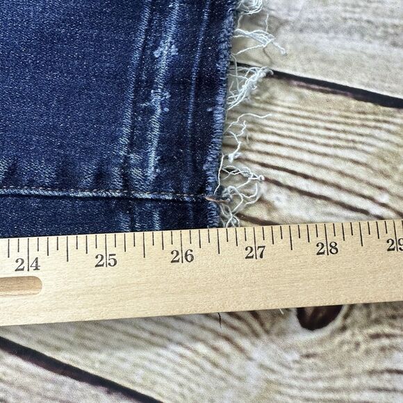 Abercrombie & Fitch Jeans Womens 0R/25‎ Blue Simone High-rise Ankle Distressed - Picture 13 of 14